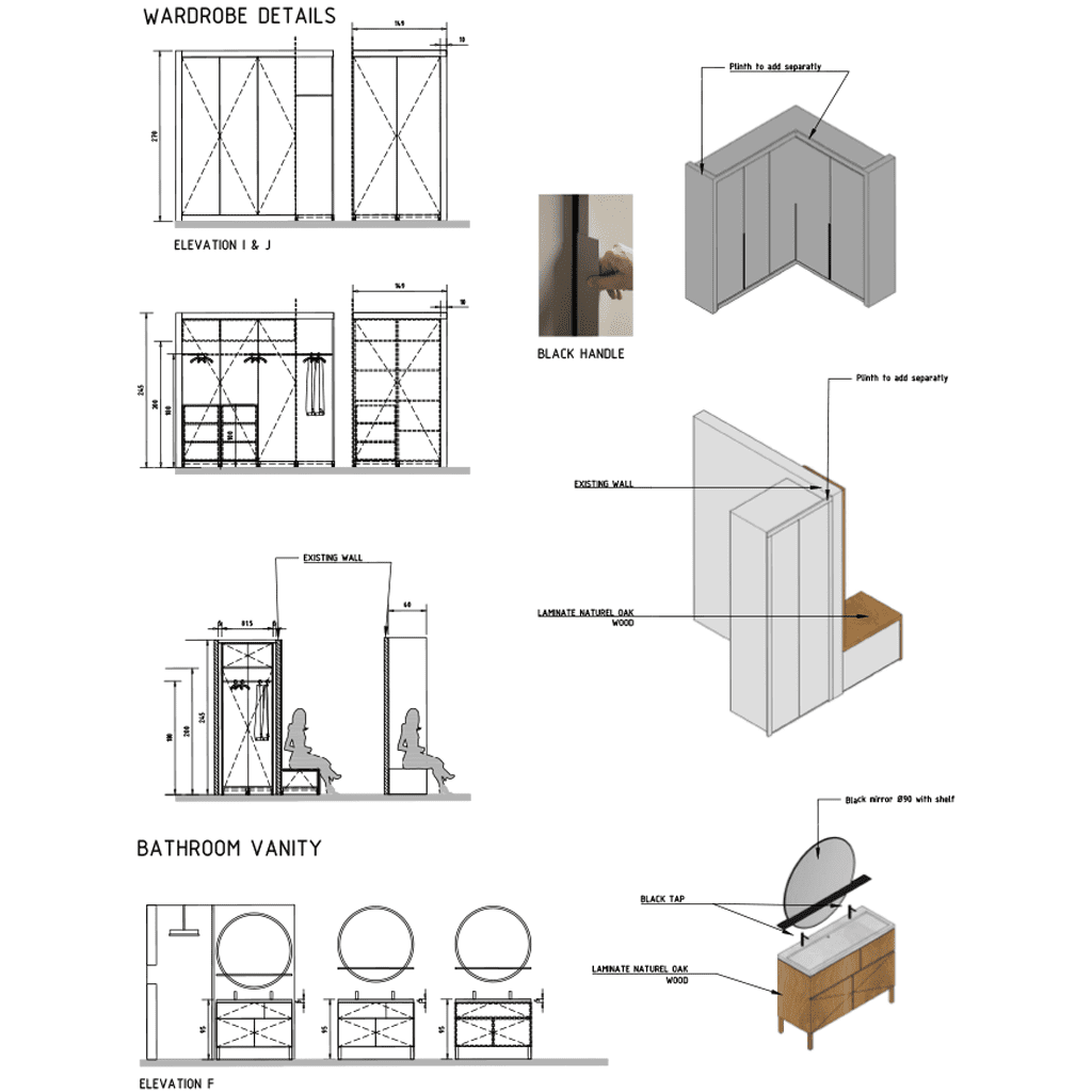 Design sur mesure : dressing et salle de bain